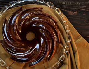 Cake marbré chocolat, potimarron et épices