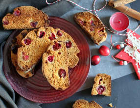 Biscotti cannelle et cranberries