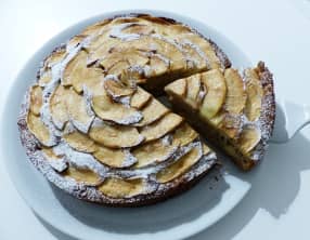 Gâteau aux pommes et au mascarpone