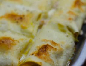 Cannellonis à la courge et aux pignons de pin