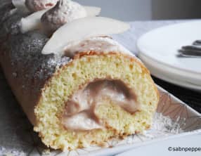 Bûche marrons et poires