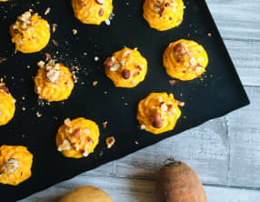 Pommes duchesse carottes