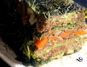 Pain farci au chou frisé