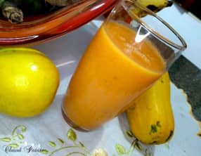 Jus d’orange et papaye
