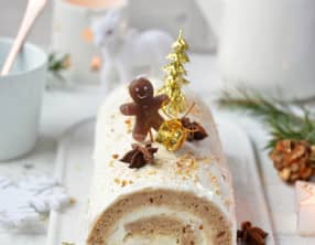 Bûche à l'orange façon pain d'épices