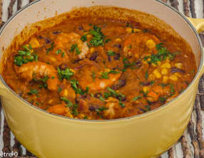 Githeri, mijoté de haricots rouges aux crevettes kenyan