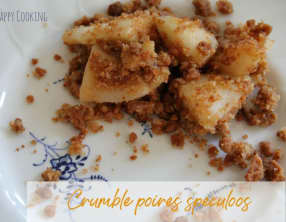 Crumble poires speculoos