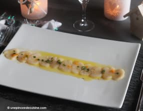 Carpaccio de Saint Jacques aux agrumes
