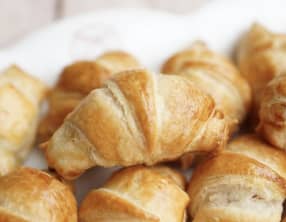 Mini croissants jambon béchamel