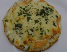 Blinis de saumon gratinés