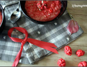 Riz au lait aux pralines roses