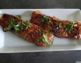 Saumon au miel et soja de Ree Drummond