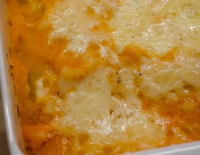 Parmentier de potimarron au chorizo et aux olives noires