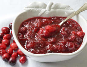 Sauce aux canneberges