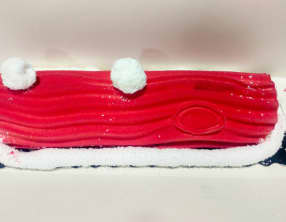 Bûche coco fruits rouges