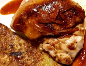 Ris de veau Rossini, à l’orange