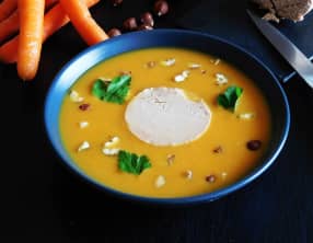 Velouté de carottes au curcuma