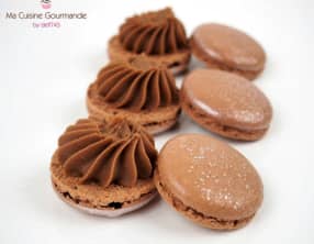 Macaron chocolat marron
