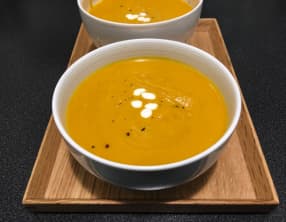 Velouté de potimarron et navet