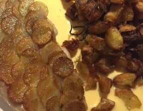 Rouget en écailles de pomme de terre