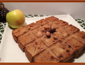 Gâteau aux pommes et noisettes