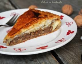 Galette des rois aux noix et oranges confites