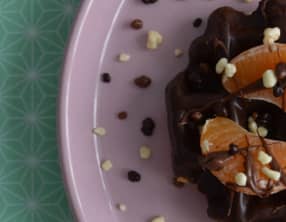 Gaufre liégeoise et mandarine