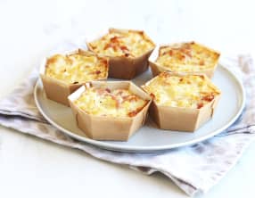 Petits gâteaux de chou fleur et jambon