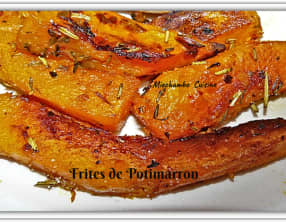 Frites de potimarron à la fleur de sel aux herbes de Provence