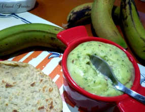 Mayonnaise de biomasse de banane verte et persil