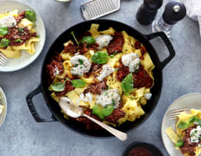 Sauce bolognaise vegan lentilles et noix