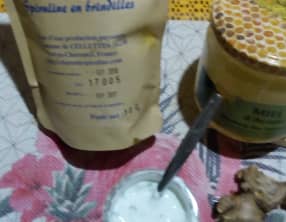 Yaourt spiruline gingembre