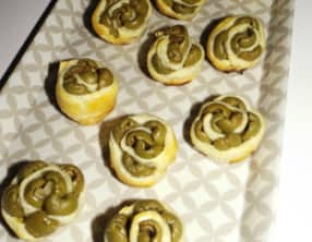 Bouquet d’olives vertes feuilleté