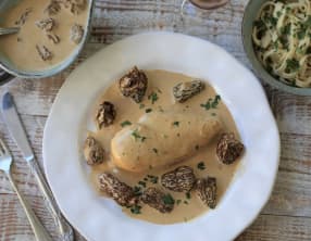 Pintade aux morilles