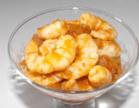 Crevettes à la sauce chili