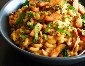 Risotto de coquillettes jambon et tomates séchées