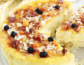 Pudding de restes de gateau au citron