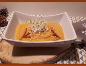 Velouté de carottes et chou-fleur rôti