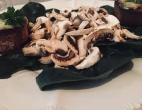 Salade d’hiver épinards et champignons