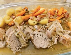 Filet mignon de porc fondant en cocotte