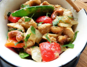 Poulet sauté aux noix de cajou