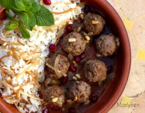 Boulettes d'agneau à la mélasse de grenade