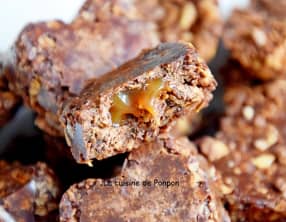 Petit coeur chocolat croustillant au coeur caramel