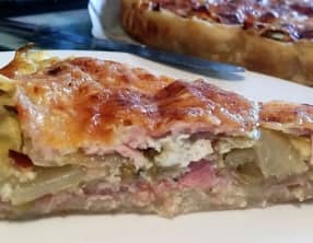 Tarte aux endives et jambon blanc