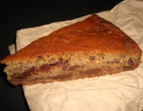 Gâteau chocolat banane au rhum