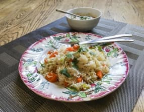 Pulao de carotte et son raïta