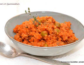 Quinoa aux boulettes provençales