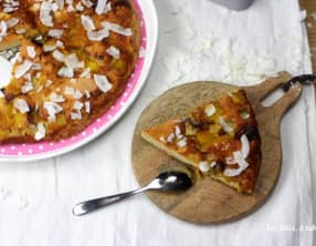 Crêpe tatin mangue et noix de coco