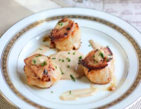 Noix de Saint-Jacques au foie gras