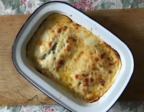 Endives confites au jambon, gratinées au cheddar